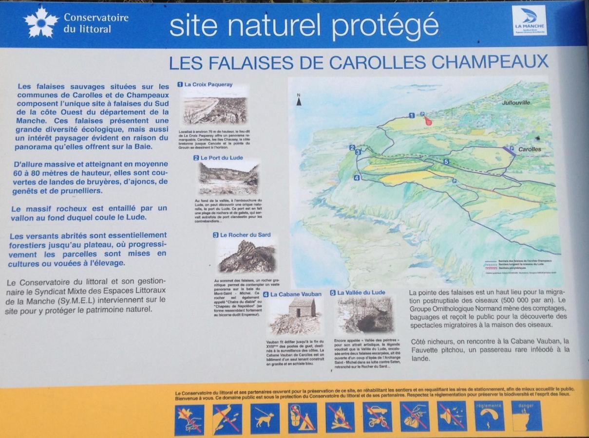 "Le Vieux Nid" Villa Carolles Bagian luar foto