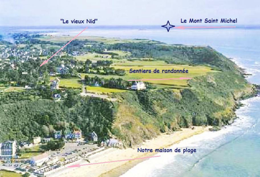 "Le Vieux Nid" Villa Carolles Bagian luar foto